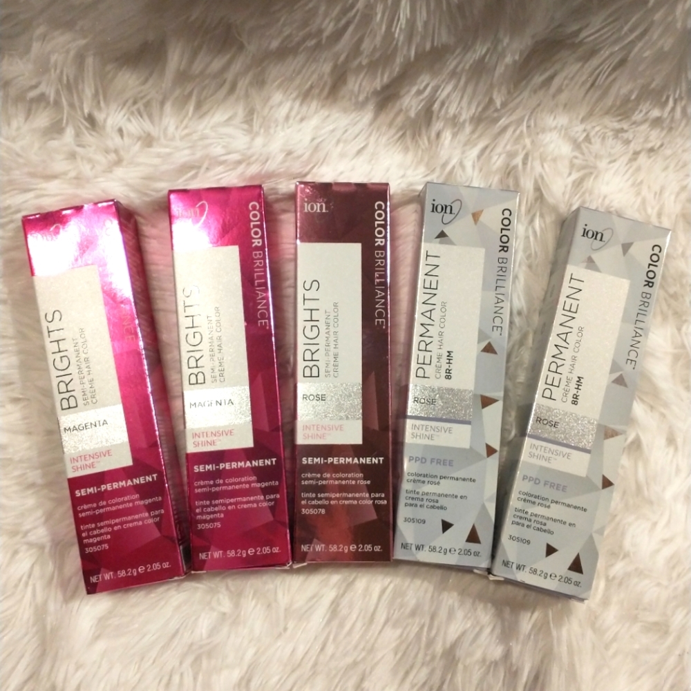 ion color brilliance pink hair dye - lot of 5 NIB SEALED